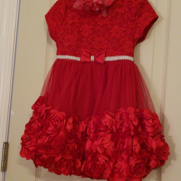 Dresses 420 Little Girls Fancy Red Dress With A Cute Poshmark